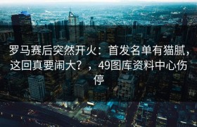 罗马赛后突然开火：首发名单有猫腻，这回真要闹大？，49图库资料中心伤停